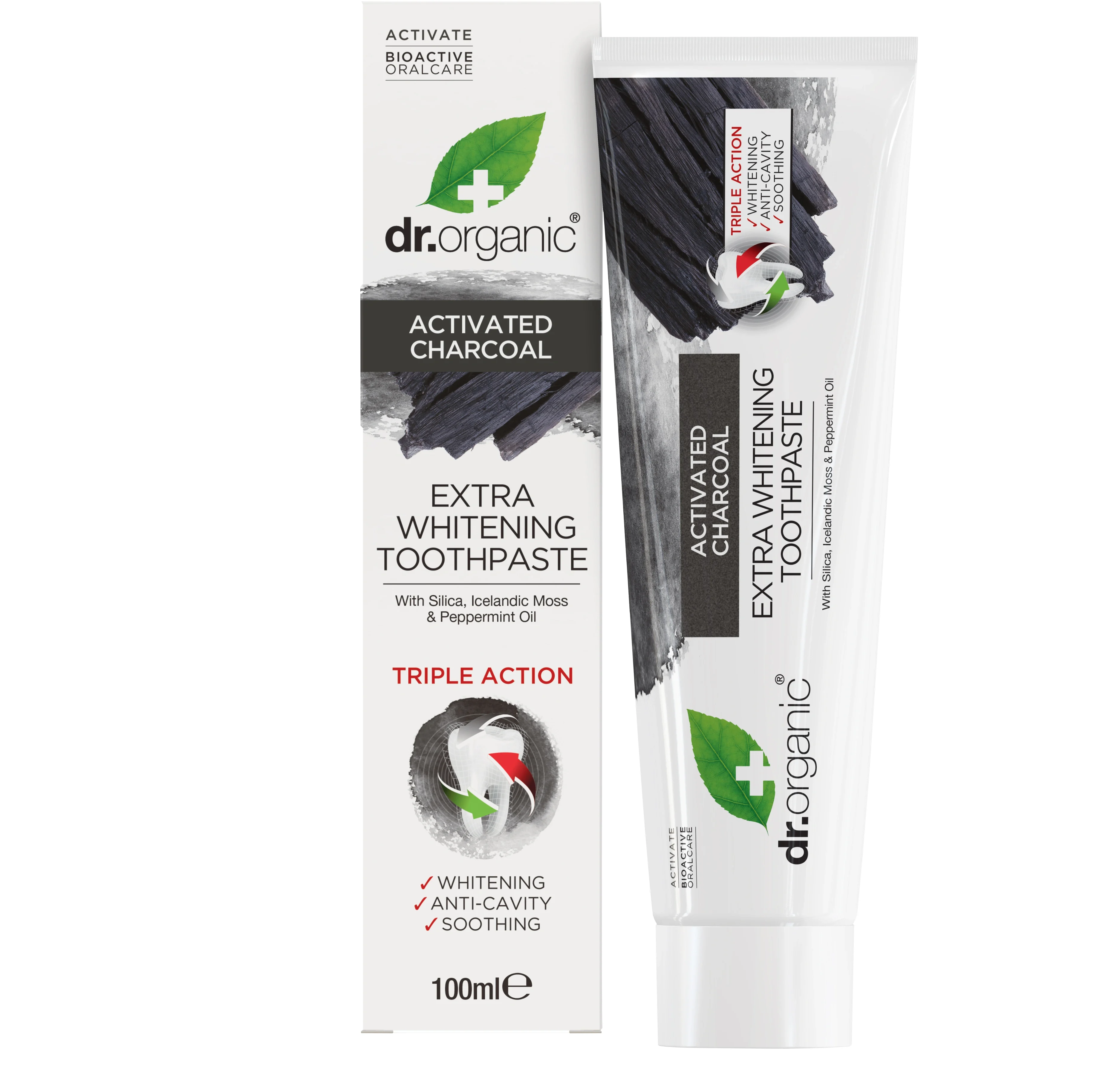 Dr. Organic Activated Charcoal Toothpaste 100 ml från Dr.Organic – köp hos Apotek Hjärtat
