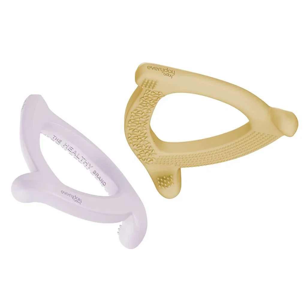 Everyday Baby Bitring Silikon Mix Light Lavender/Soft Yellow 2-pack från Everyday Baby – köp hos Apotek Hjärtat