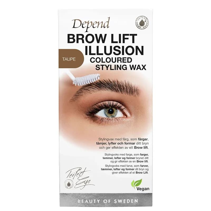Depend Perfect Eye Brow Illusion Wax Taupe från Depend – köp hos Apotek Hjärtat