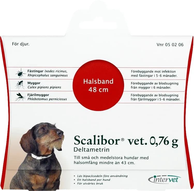 Scalibor vet. hundhalsband 0,76 g 48 cm från Scalibor – köp hos Apotek Hjärtat