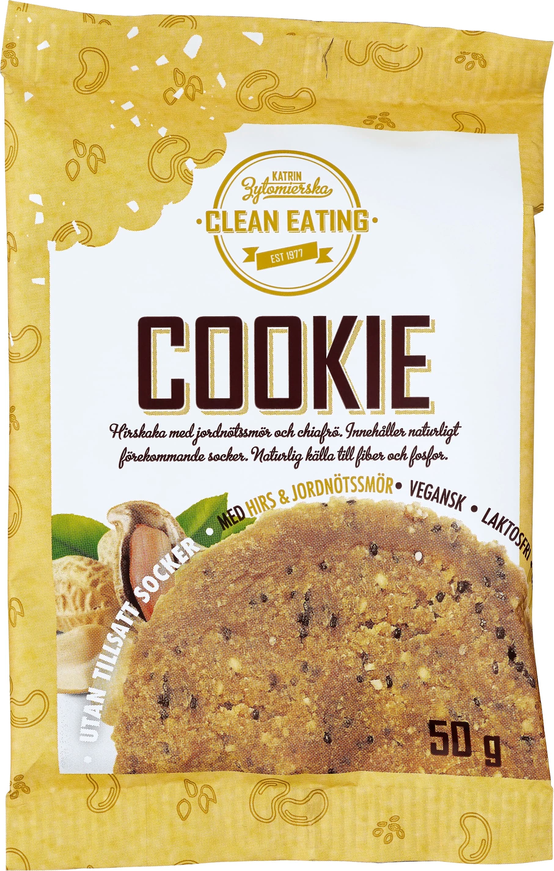 Clean Eating Cookie Hirs och Jordnötssmör 50 g från Clean Eating – köp hos Apotek Hjärtat