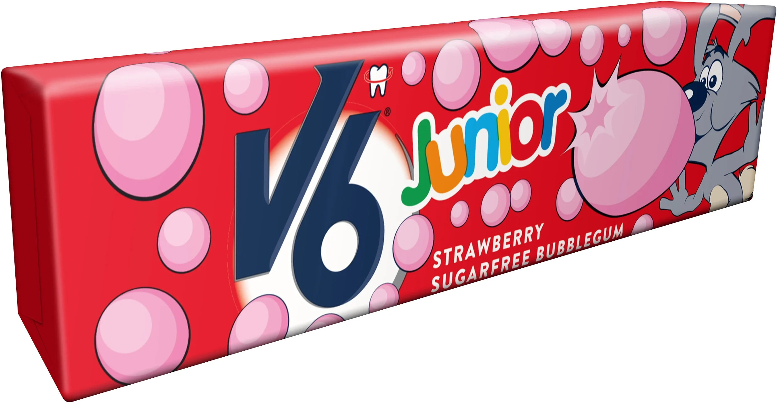 V6 Junior Strawberry tuggummi från V6 – köp hos Apotek Hjärtat
