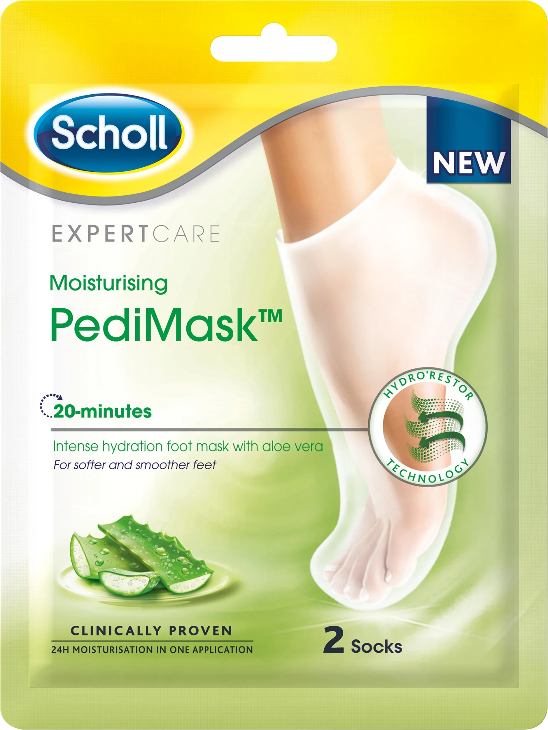 Scholl Fotmask Aloe Vera 1 par från Scholl – köp hos Apotek Hjärtat