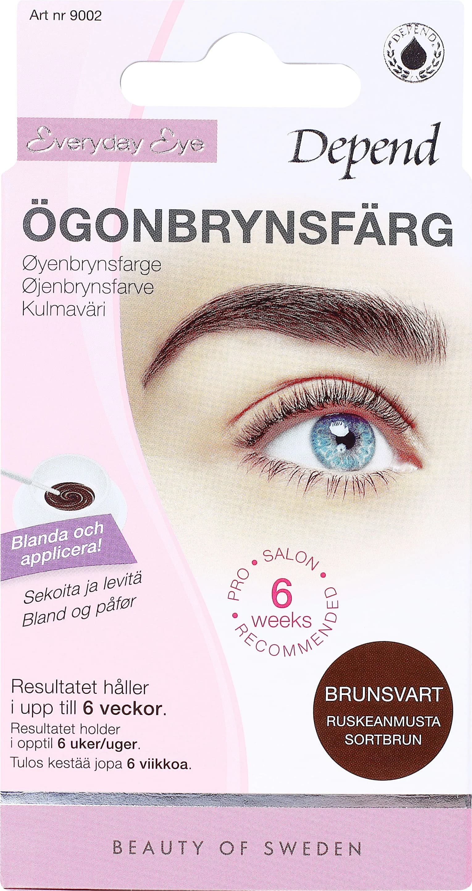 Depend Ögonbrynsfärg Brunsvart från Depend – köp hos Apotek Hjärtat