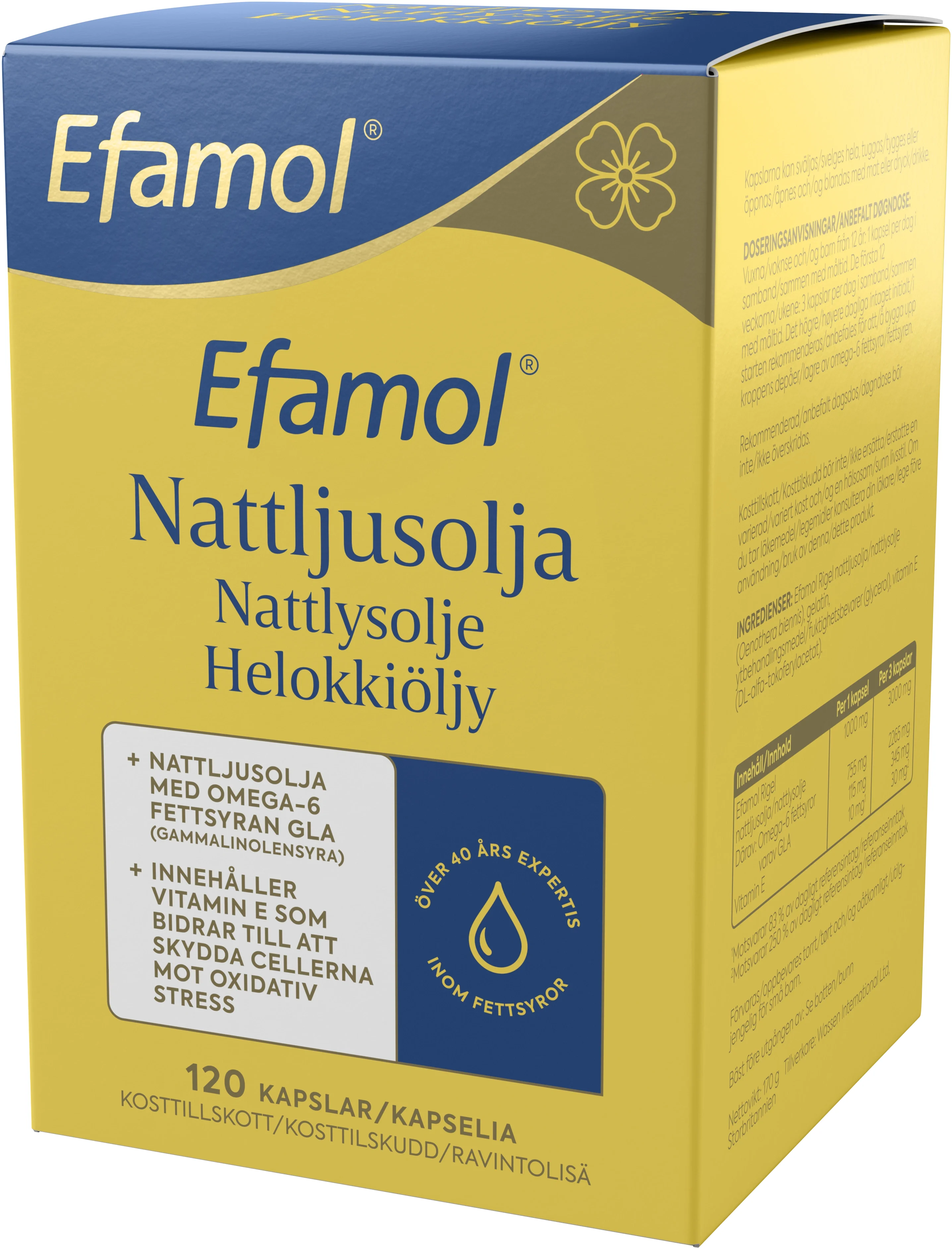 Efamol Kapsel 120st från Efamol – köp hos Apotek Hjärtat