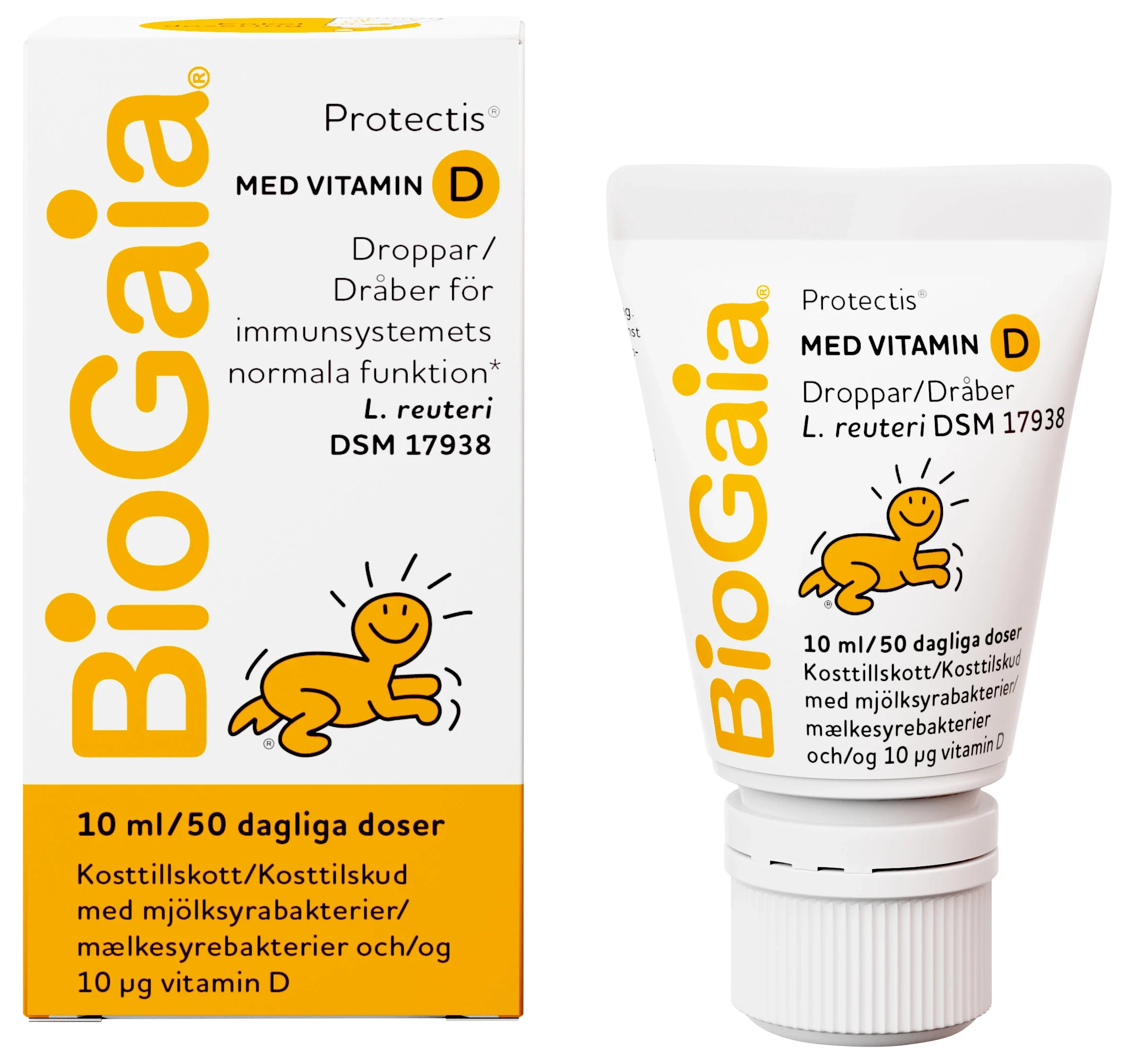 BioGaia Protectis Droppar med Vitamin D 10 ml från BioGaia – köp hos Apotek Hjärtat