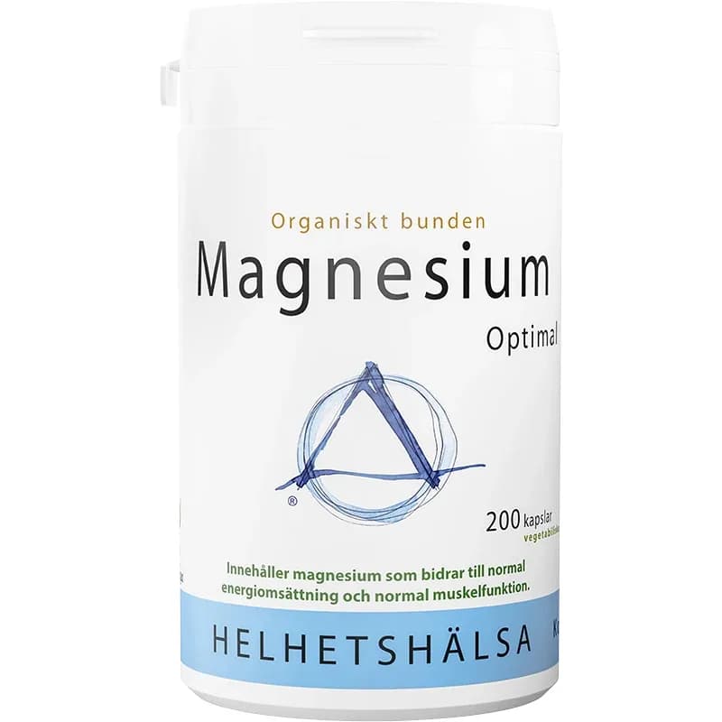 Helhetshälsa MagnesiumOptimal 200 kapslar från Helhetshälsa – köp hos Apotek Hjärtat