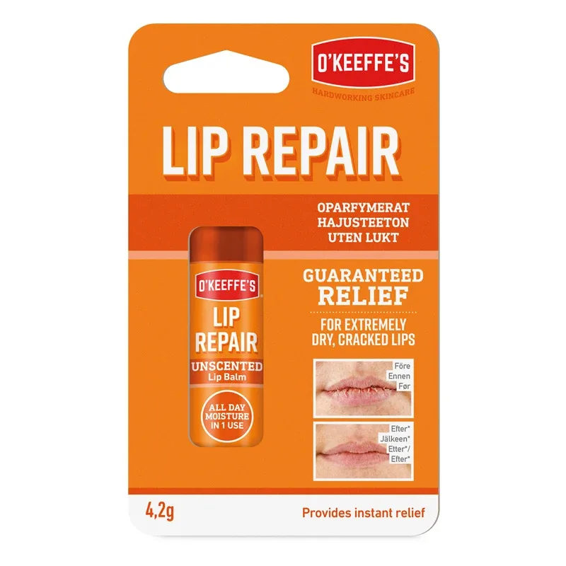 O'Keeffe's Lip Repair Oparfymerat Läppbalsam 4,2 g från O'Keeffe's – köp hos Apotek Hjärtat