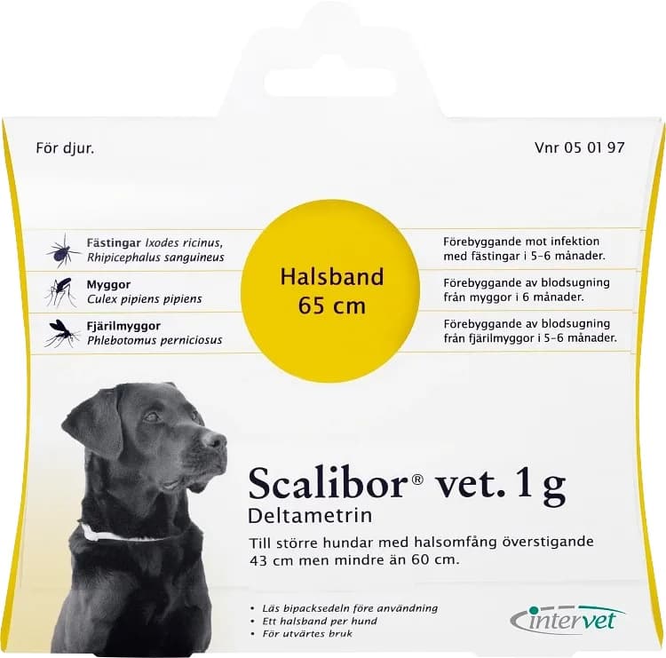 Scalibor vet. hundhalsband 1 g 60 cm från Scalibor – köp hos Apotek Hjärtat