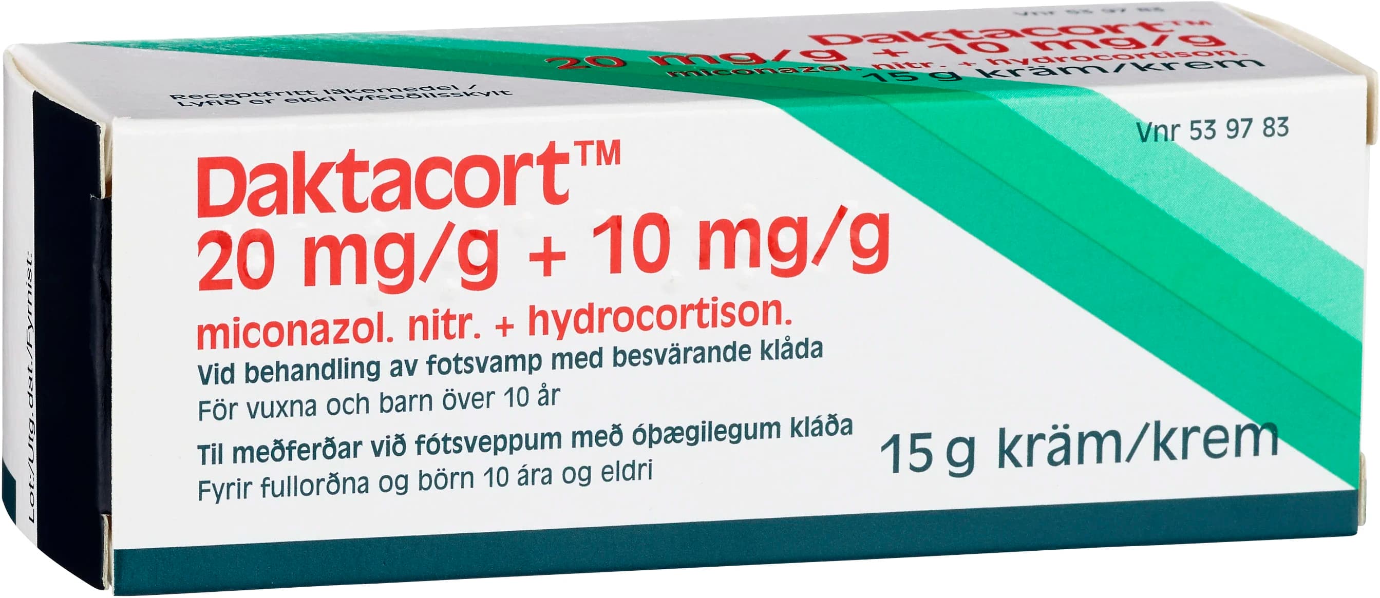 Daktacort kräm 20 mg/g + 10 mg/g 15 g från Daktacort – köp hos Apotek Hjärtat