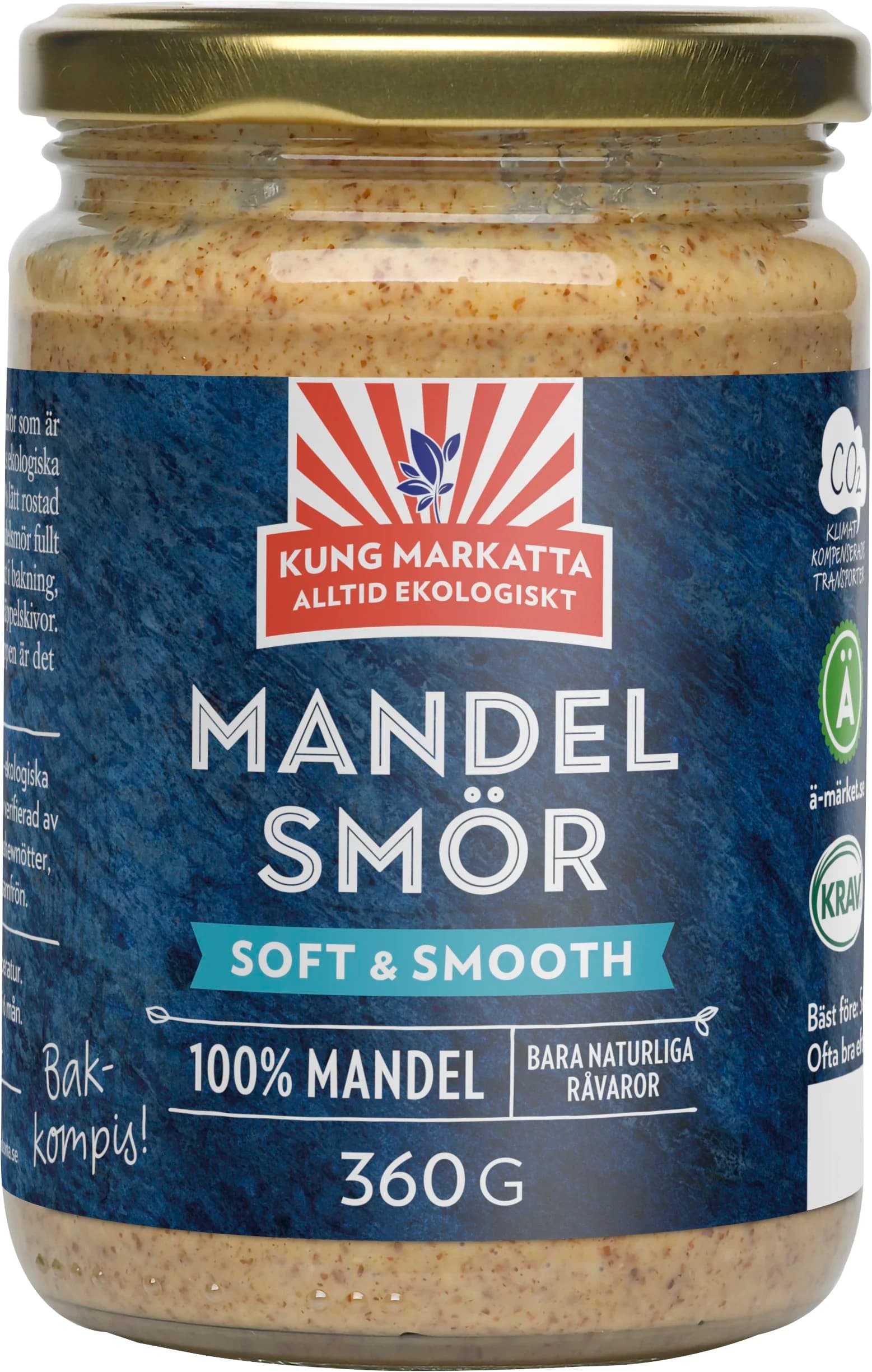 Kung Markatta Mandelsmör Krav 360 g från Kung Markatta – köp hos Apotek Hjärtat