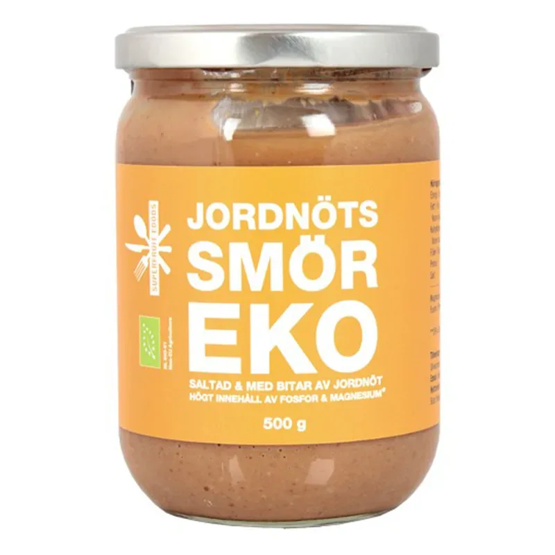 Superfruit Foods Jordnötssmör Crunchy EKO 500 g från Superfruit – köp hos Apotek Hjärtat