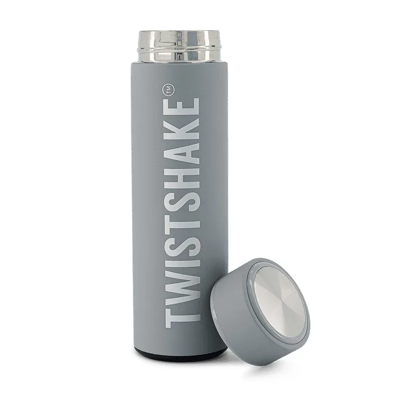Twistshake Hot or Cold Bottle 420 ml Pastel Grey från Twistshake – köp hos Apotek Hjärtat