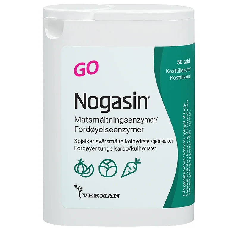 Nogasin GO 50 st från Enzymer GO – köp hos Apotek Hjärtat