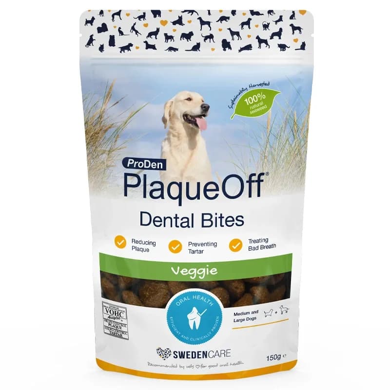 ProDen PlaqueOff Dental Bites Hund 150 g från ProDen PlaqueOff – köp hos Apotek Hjärtat