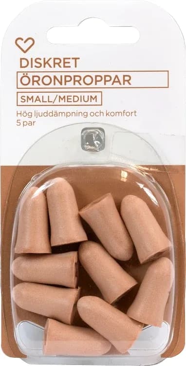 Hjärtats öronproppar small/medium 5 par från Hjärtats – köp hos Apotek Hjärtat