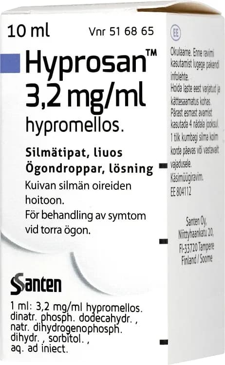 Hyprosan ögondroppar lösning 3,2 mg/ml 10 ml från Hyprosan – köp hos Apotek Hjärtat