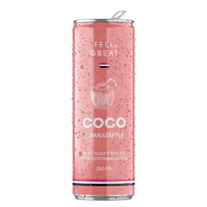 Feel Great Coco Granatäpple 250 ml från Feel Great – köp hos Apotek Hjärtat