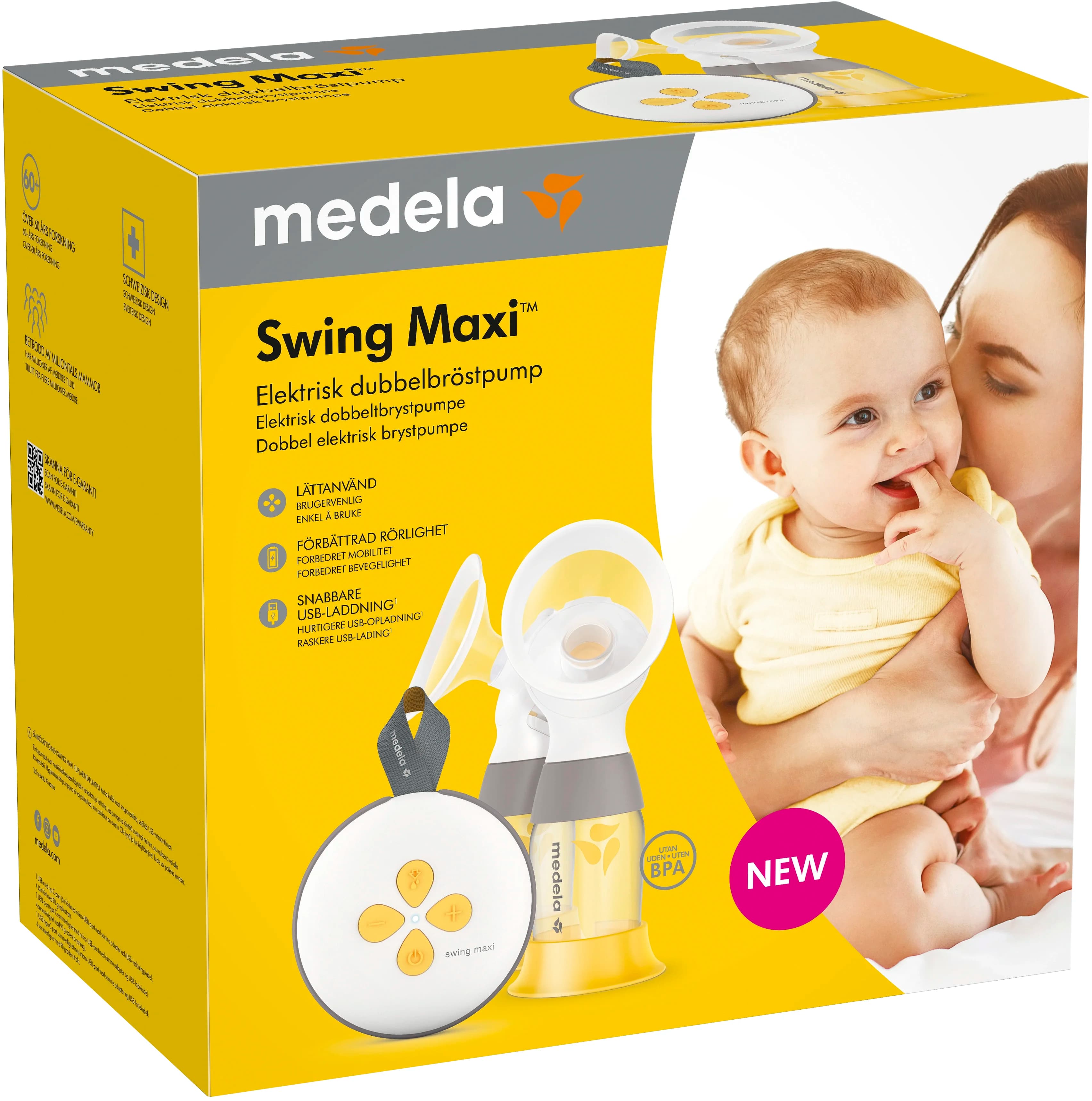 Medela Swing Maxi Elektrisk Dubbelbröstpump från Medela – köp hos Apotek Hjärtat