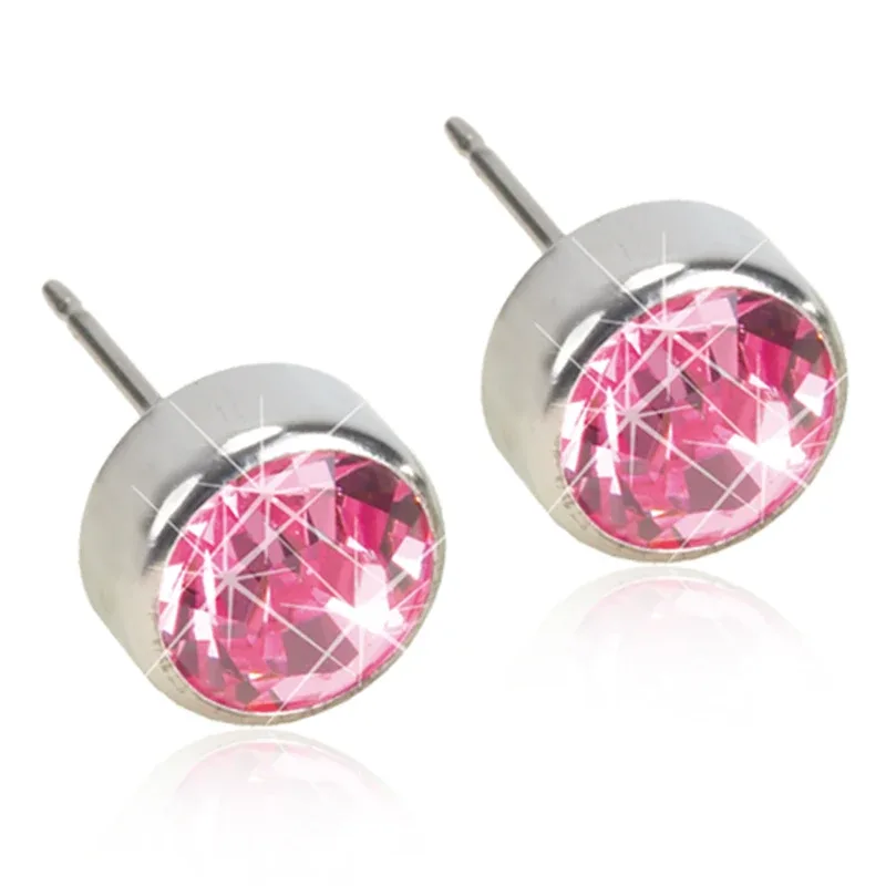 Blomdahl Örhängen Bezel Light Rose 5 mm från Blomdahl – köp hos Apotek Hjärtat