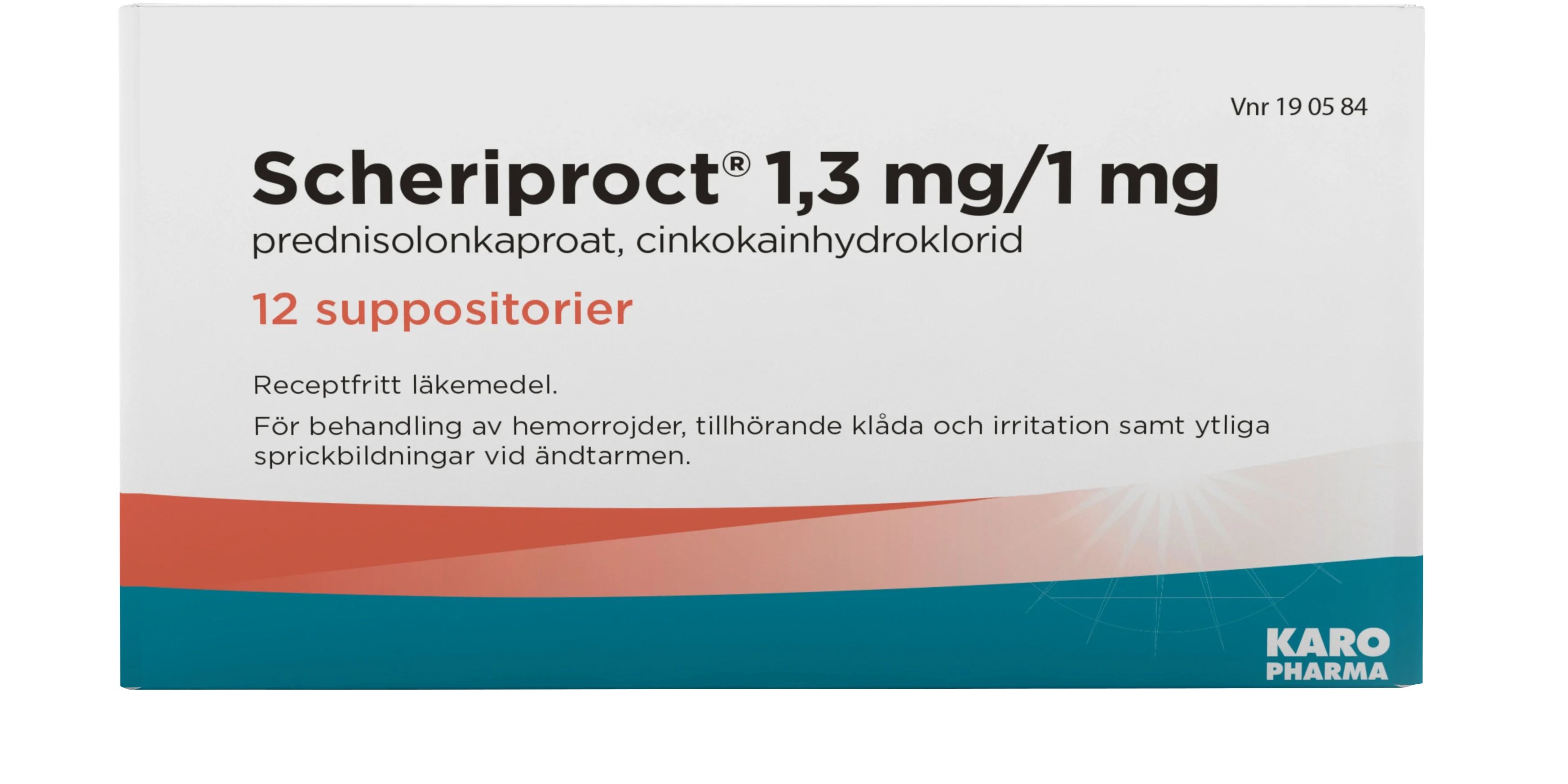 Scheriproct Suppositorium 1,3 mg/1 mg 12 st från Scheriproct – köp hos Apotek Hjärtat