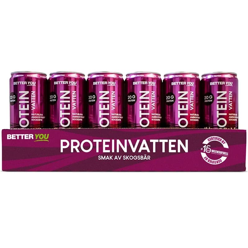 Better You Proteinvatten Skogsbär 330 ml 24 st från Better You – köp hos Apotek Hjärtat