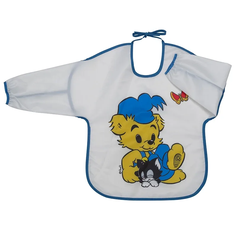 Bamse Förkläde Vit/Blå från Rätt Start, Bamse – köp hos Apotek Hjärtat