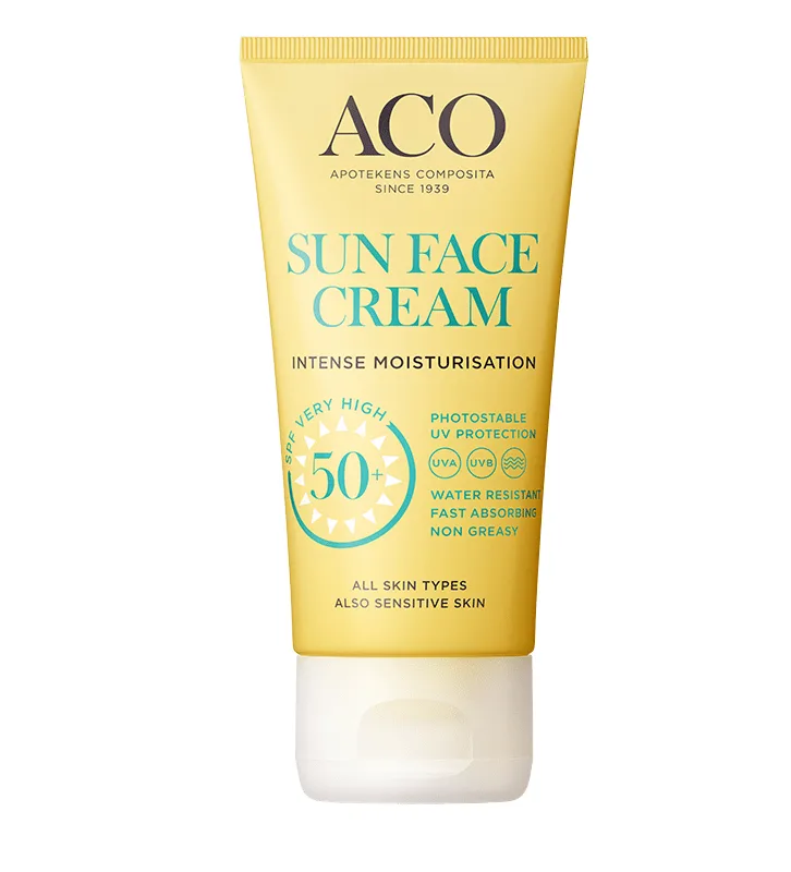 ACO Sun Face Cream SPF 50, 50 ml från ACO – köp hos Apotek Hjärtat
