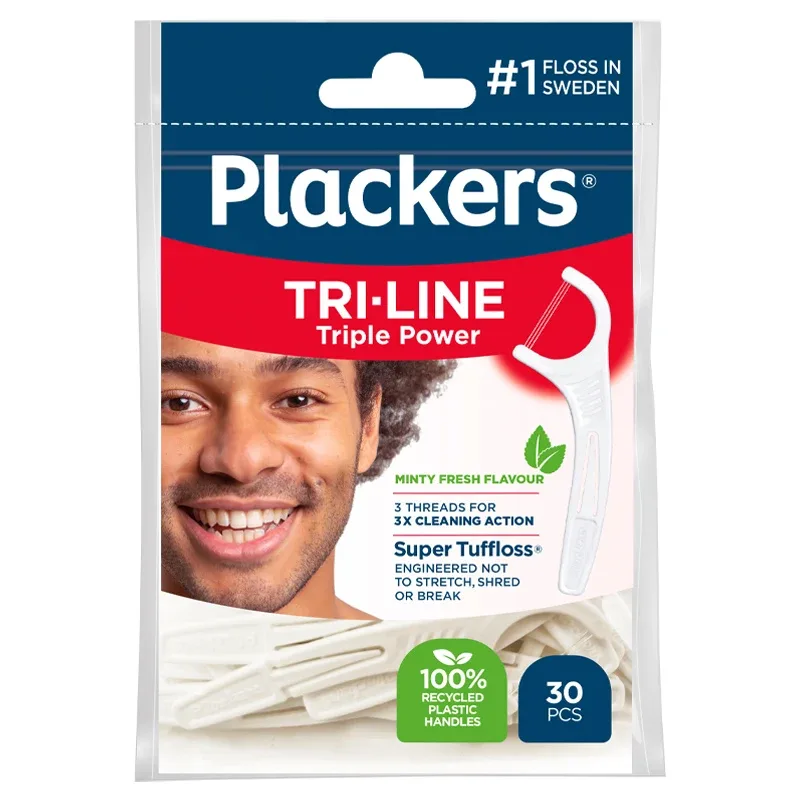 Plackers Tri-line 30 st från Plackers – köp hos Apotek Hjärtat