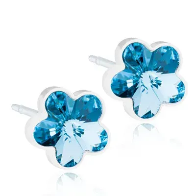 Blomdahl Flower Aquamarine Örhängen 6mm från Blomdahl – köp hos Apotek Hjärtat