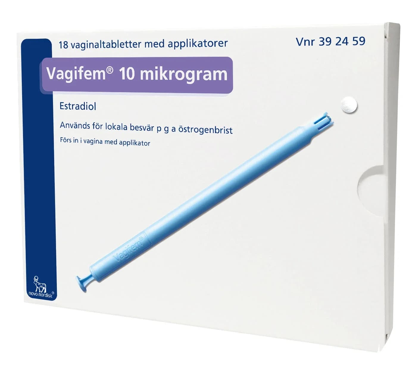 Vagifem vaginaltablett 10 µg 18 st från Vagifem – köp hos Apotek Hjärtat