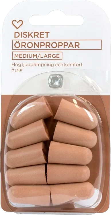 Hjärtats öronproppar medium/large 5 par från Hjärtats – köp hos Apotek Hjärtat