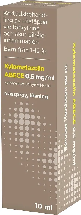 Xylometazolin ABECE utan konserveringsmedel, 0,5 mg/ml 10 ml från ABECE – köp hos Apotek Hjärtat