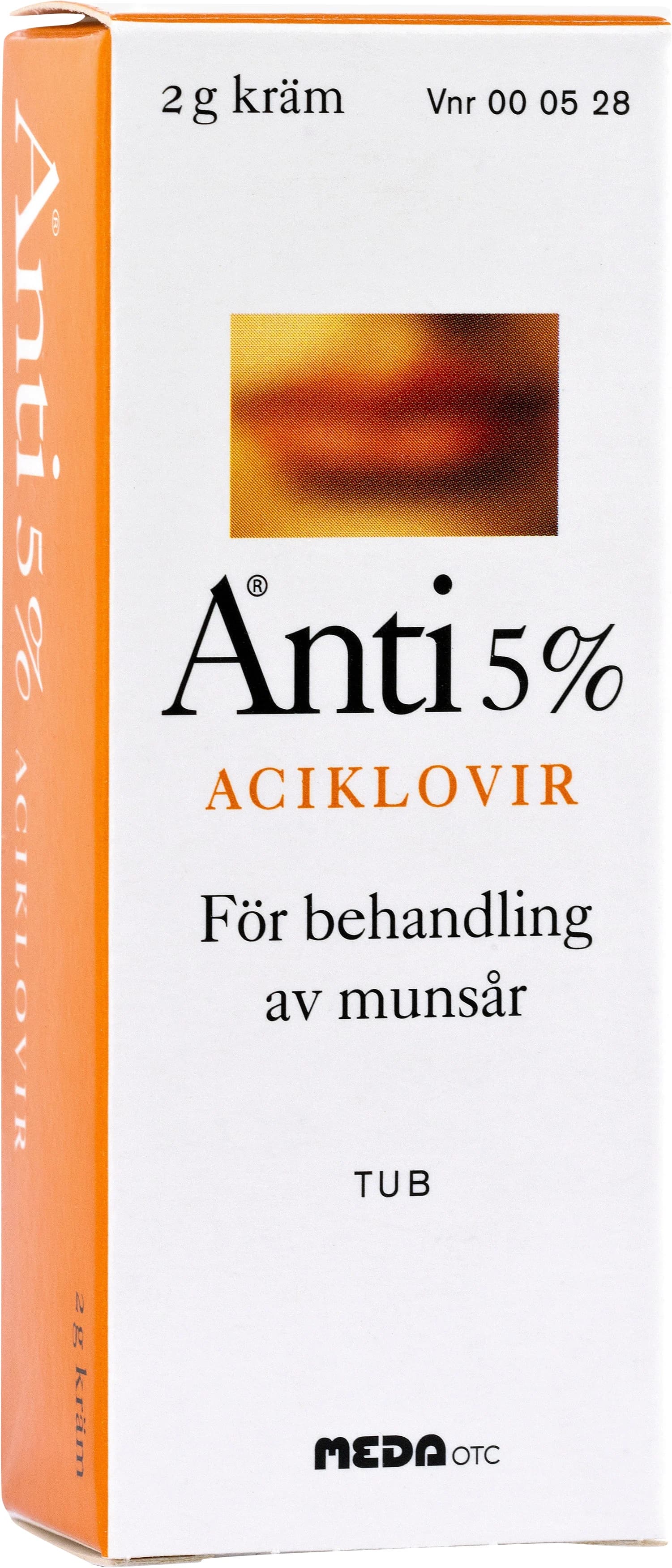 Anti kräm 5% aluminiumtub 5% 2 g från Anti – köp hos Apotek Hjärtat