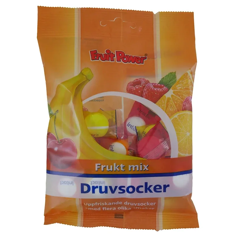 FruitPower Druvsocker Frukt Mix Tablett 75 g från FruitPower – köp hos Apotek Hjärtat