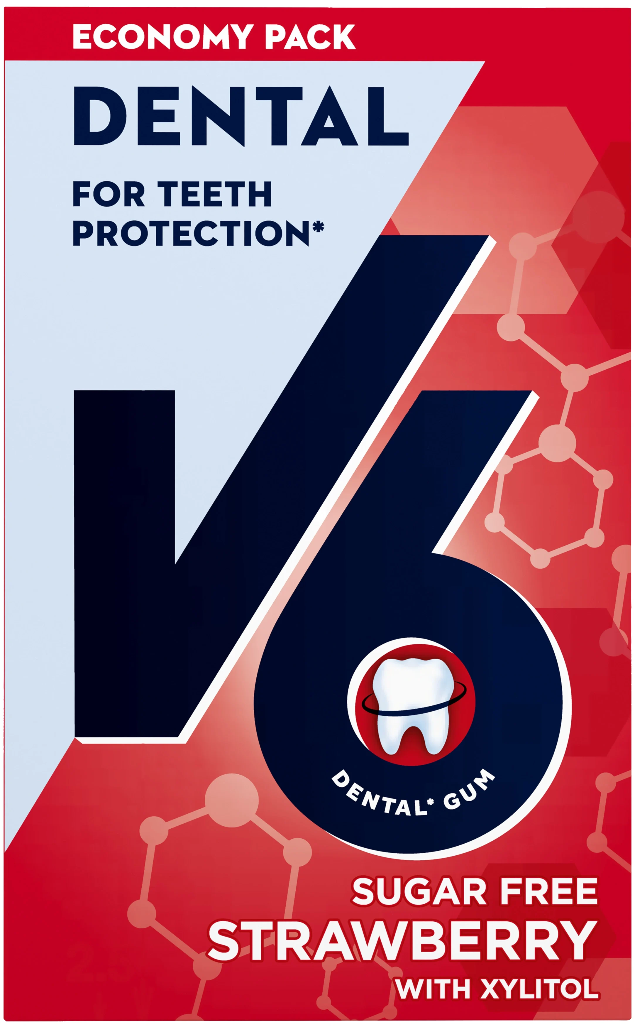 V6 Dental Strawberry tuggummi 70 g från V6 – köp hos Apotek Hjärtat