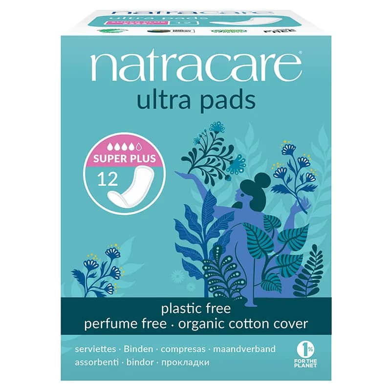 Natracare Binda Ultra Superplus utan Vingar 12 st från Natracare – köp hos Apotek Hjärtat