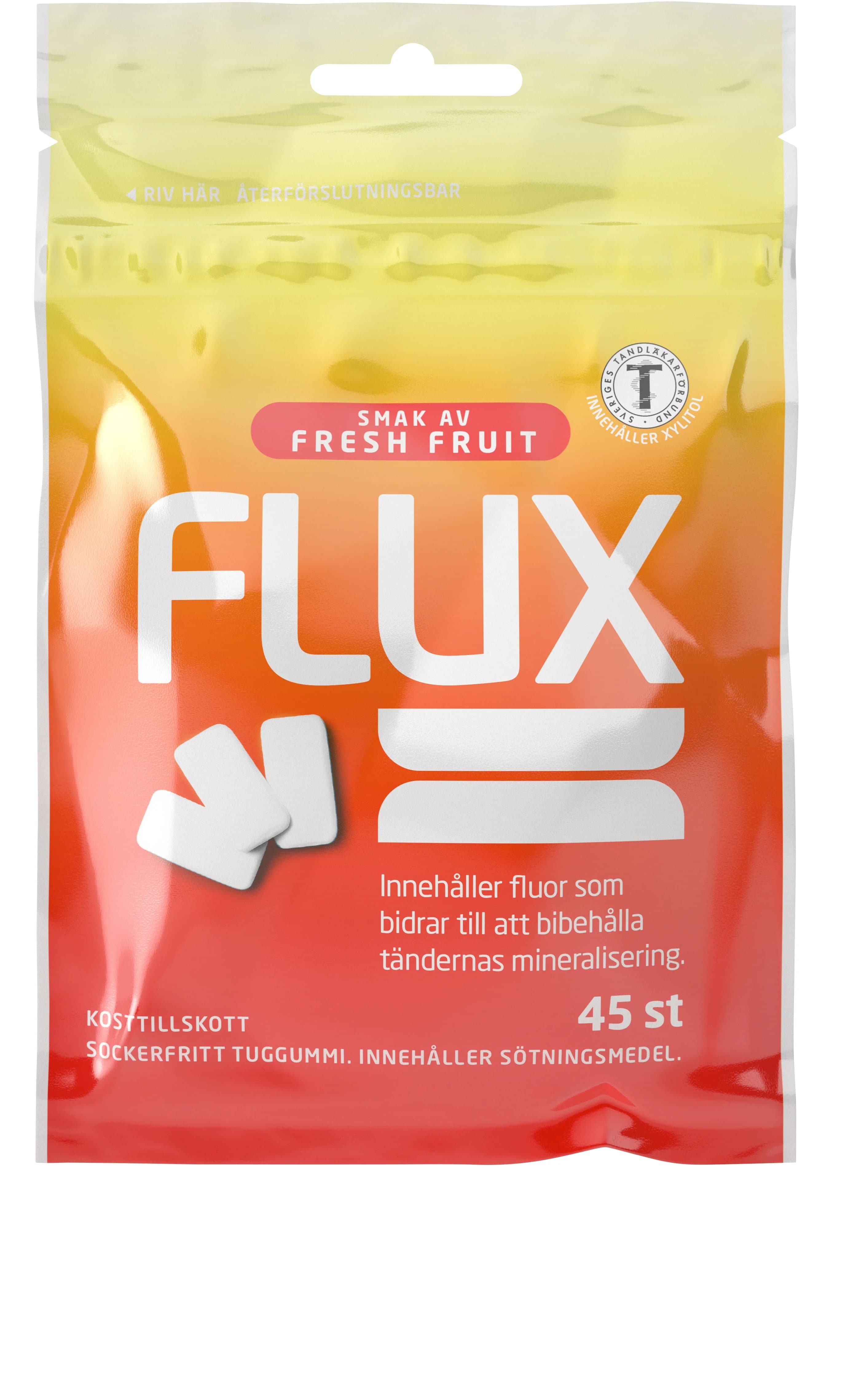 Flux tuggummi Fresh Fruit från Flux – köp hos Apotek Hjärtat