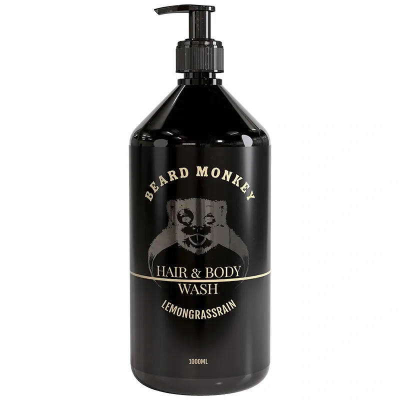 Beard Monkey Hair & Body Wash Lemongrass Rain 1000 ml från Beard Monkey – köp hos Apotek Hjärtat