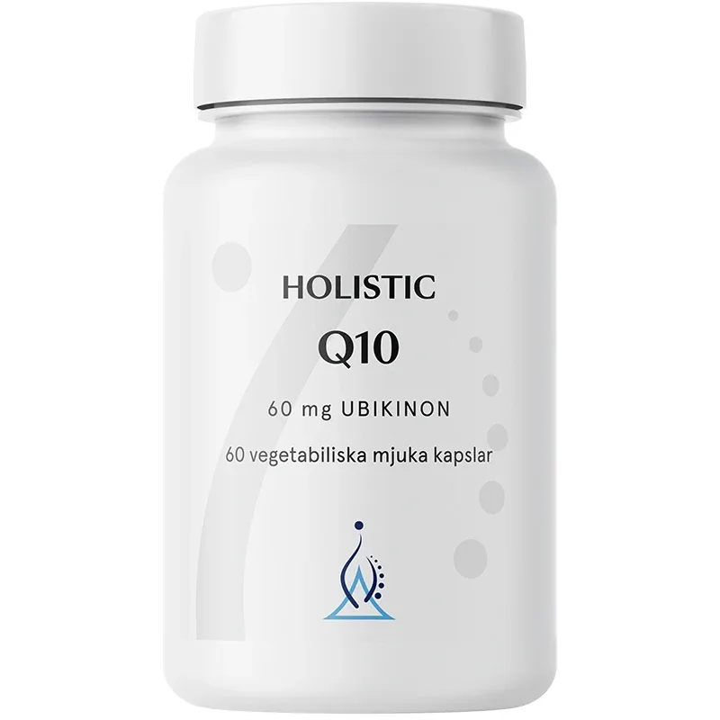 Holistic Q10 Coenzyme 60 mg 60 vegetabiliska kapslar från Holistic – köp hos Apotek Hjärtat