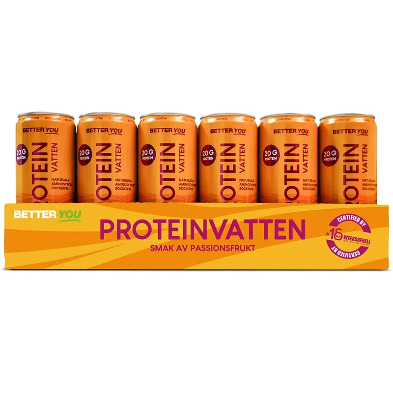 Better You Proteinvatten Passionsfrukt 330 ml 24 st från Better You – köp hos Apotek Hjärtat