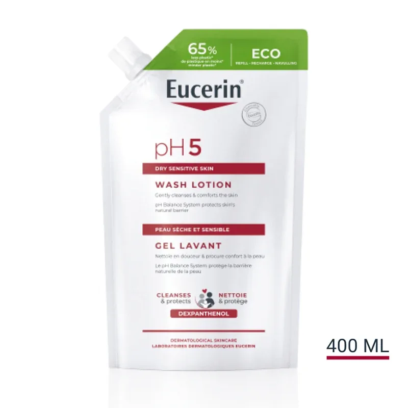 Eucerin pH5 Wash Lotion Milt Parfymerad Refill 400 ml från Eucerin – köp hos Apotek Hjärtat