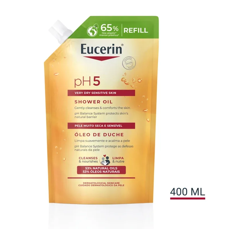 Eucerin pH5 Shower Oil parfymerad refill 400 ml från Eucerin – köp hos Apotek Hjärtat