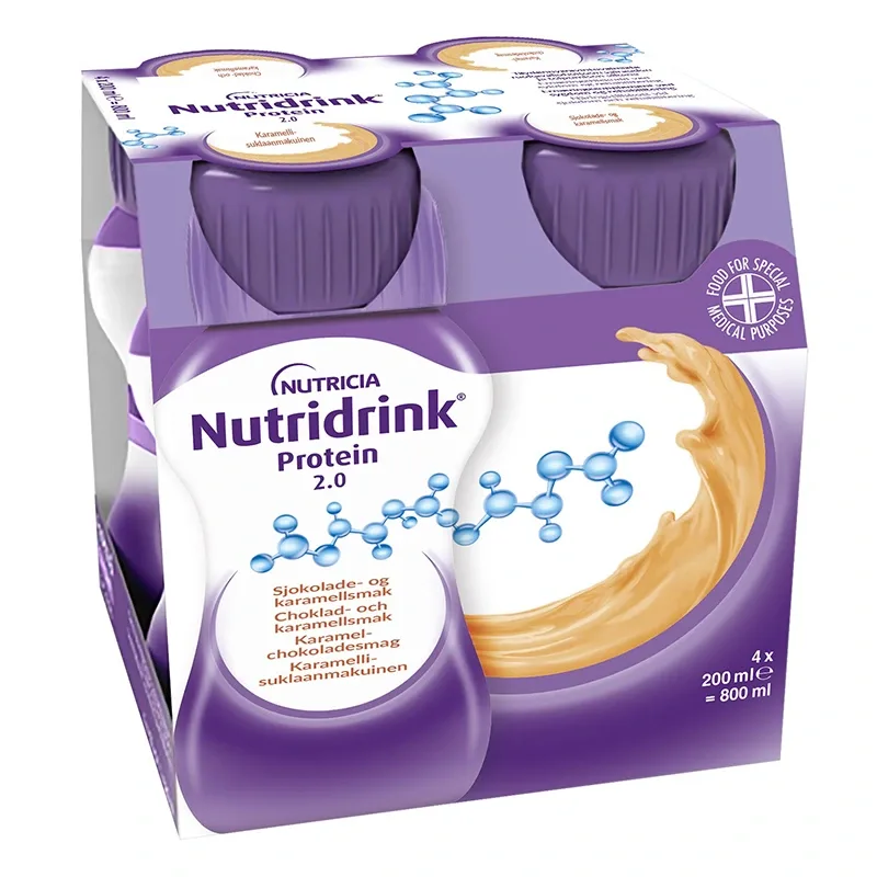 Nutridrink Protein 2.0 Choklad & Karamell 4x200 ml från Nutridrink – köp hos Apotek Hjärtat