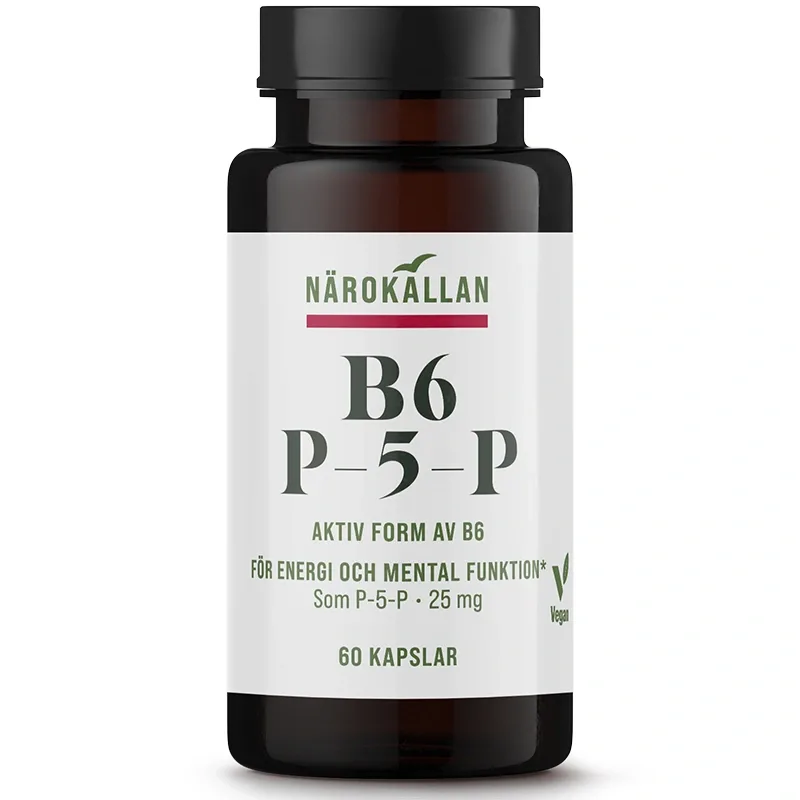 Närokällan B6 P5P 25 mg 60 kapslar från Närokällan – köp hos Apotek Hjärtat