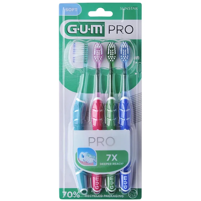 GUM Technique PRO mjuk tandborste 4st från GUM – köp hos Apotek Hjärtat