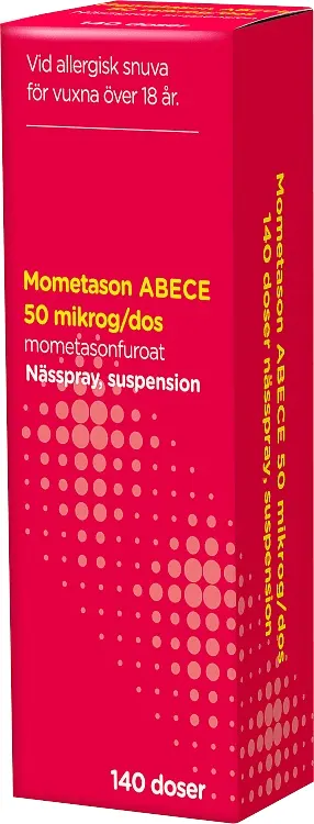 Mometason ABECE Nässpray suspension 50 µg/dos 140 doser från ABECE – köp hos Apotek Hjärtat
