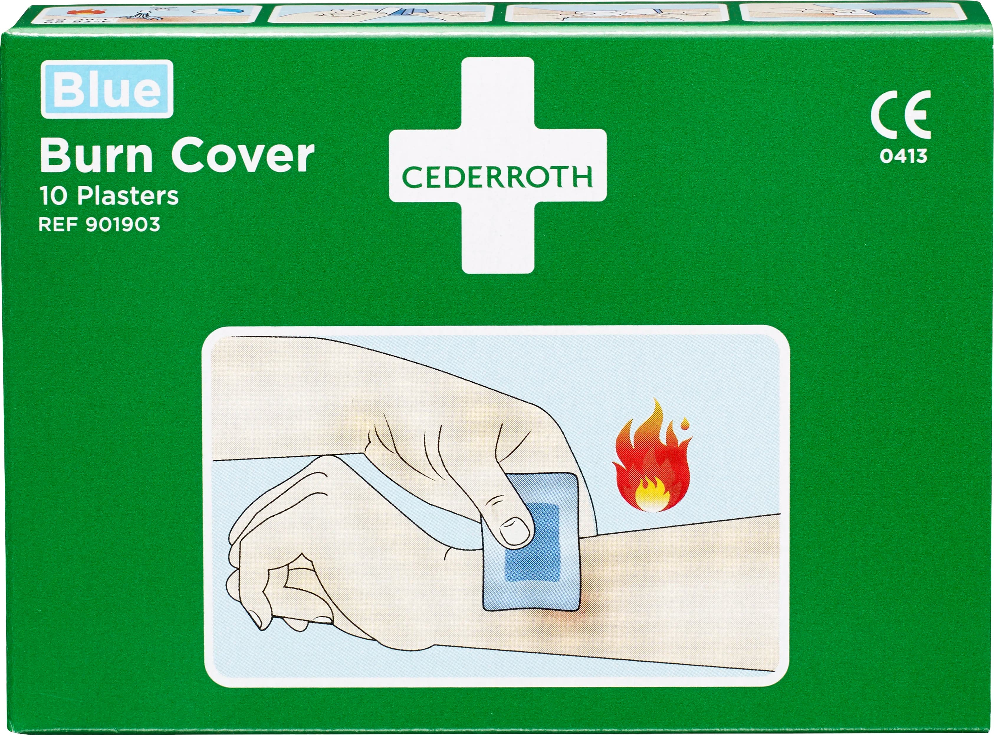 Cederroth First Aid Burn Cover 10 st från Cederroth – köp hos Apotek Hjärtat