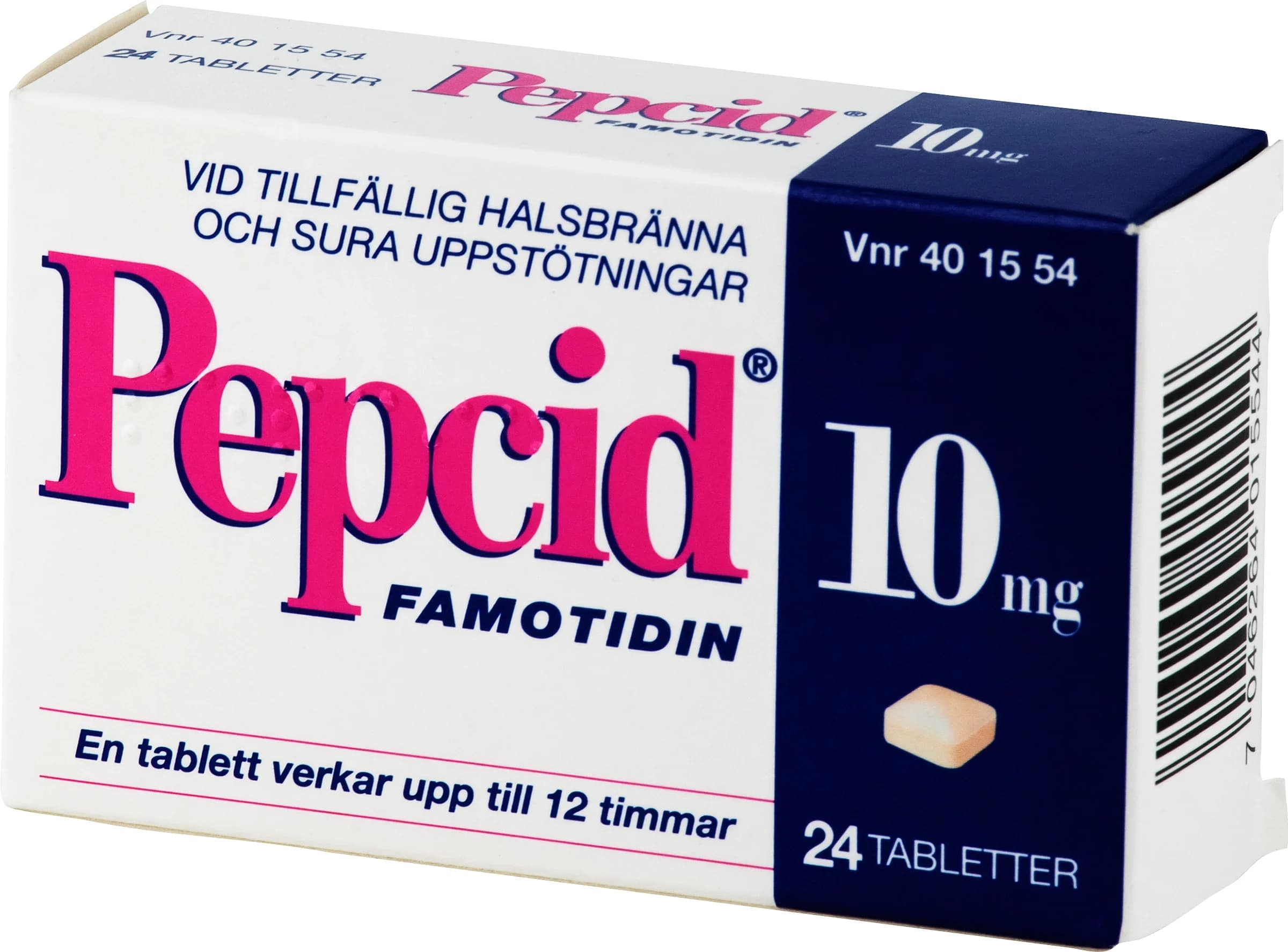 Pepcid tablett 10 mg 24 st från Pepcid – köp hos Apotek Hjärtat