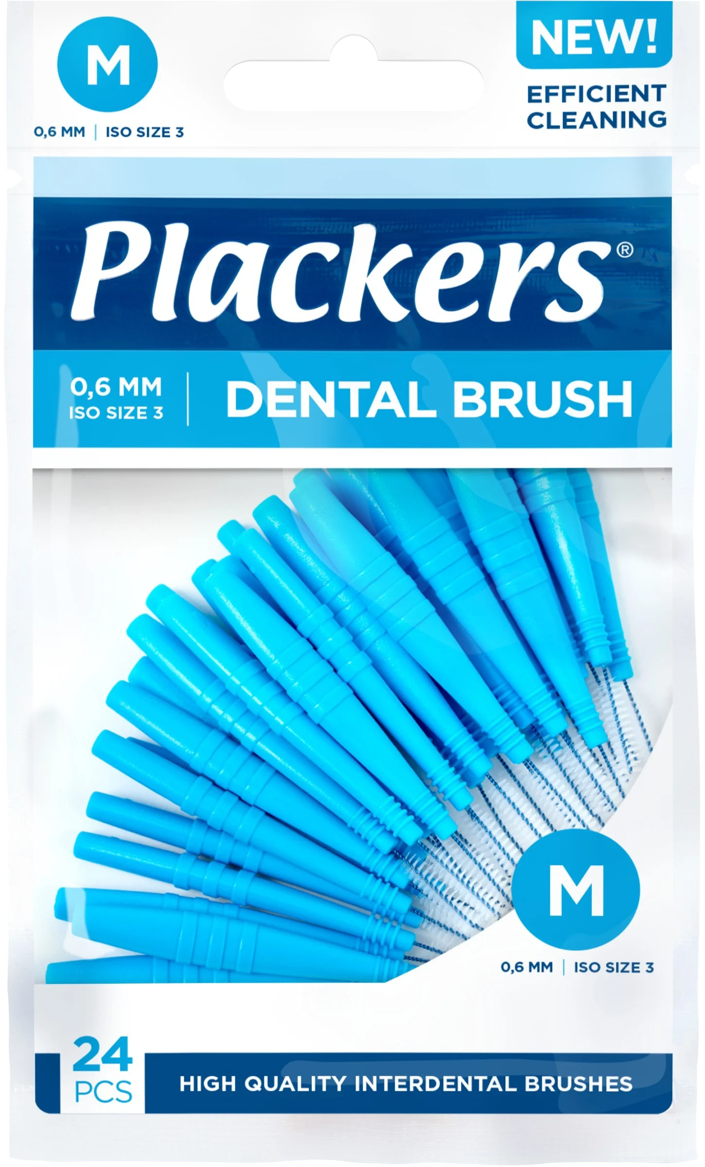 Plackers Dental Brush M 0,6 mm 24 st från Plackers – köp hos Apotek Hjärtat